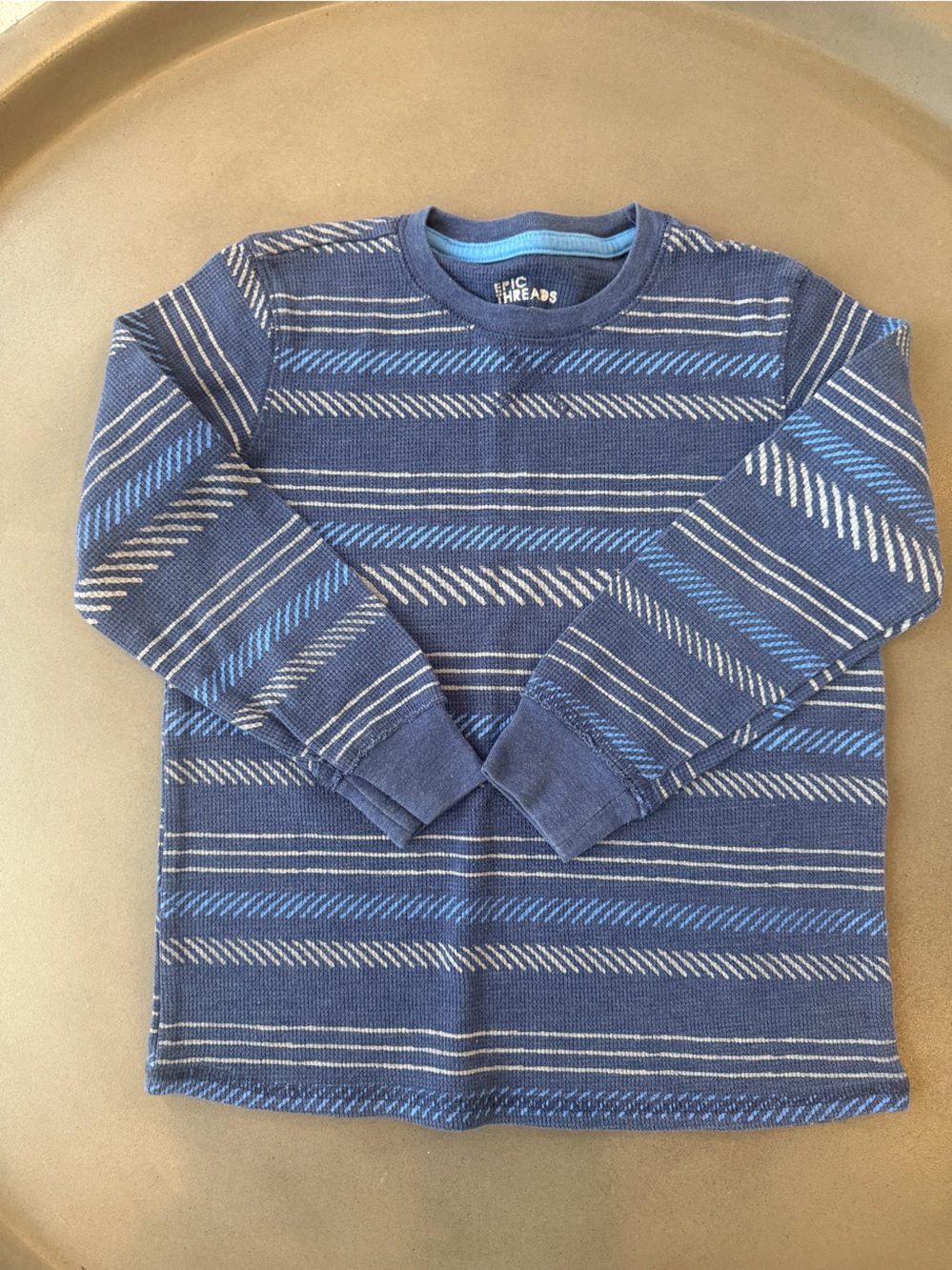 Epic Threads Blue Striped Crewneck Long Sleeve Size 6